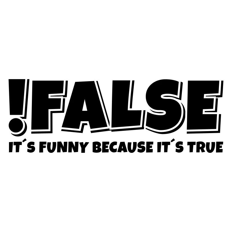 False True Programmierer Spruch