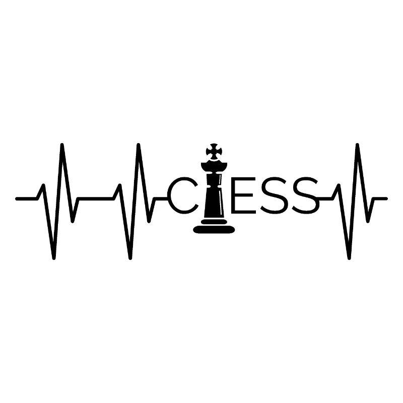 Heart Chess King Pulse Logo Chess Game icon