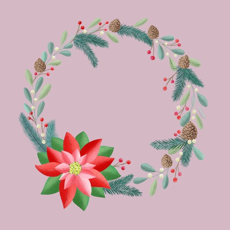 Weihnachtskranz personalisierbar mit deinem Text