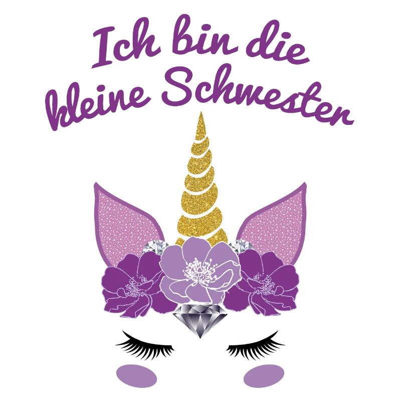 Kleine Schwester Geschenk Einhorn Gesicht