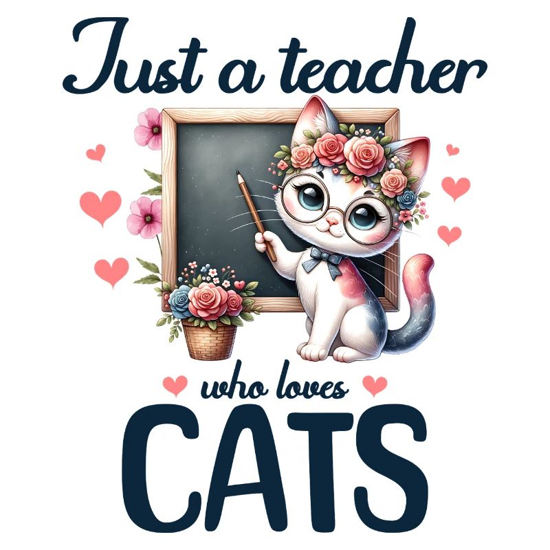 Lehrer, der Katzen liebt