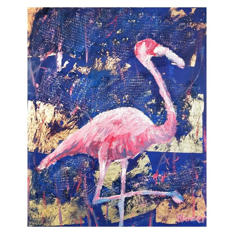Expressionist Flamingo Artwork