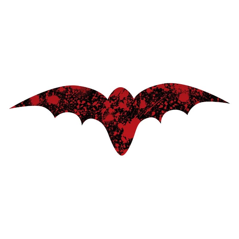 Fledermaus Halloween Blutspritzer