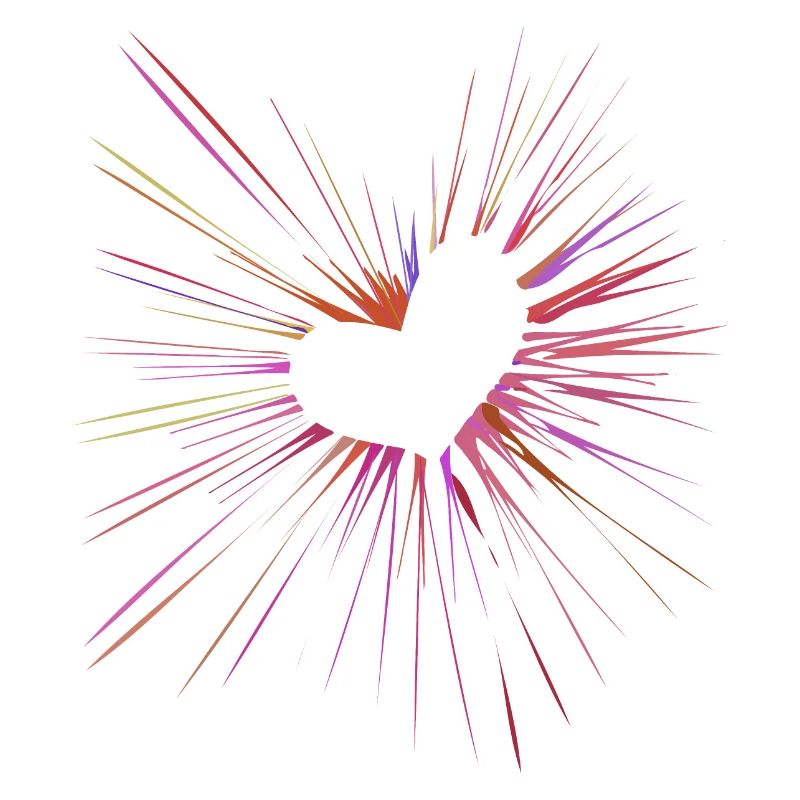 coeur supernova - explosion de couleur