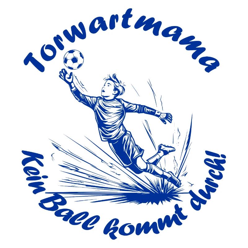 Torwart Mama - blau