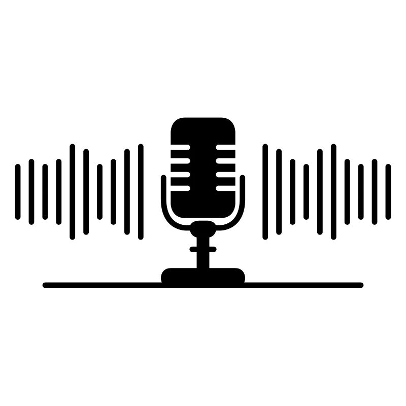 Podcast oder Musik Aufnahme am Mikrofon
