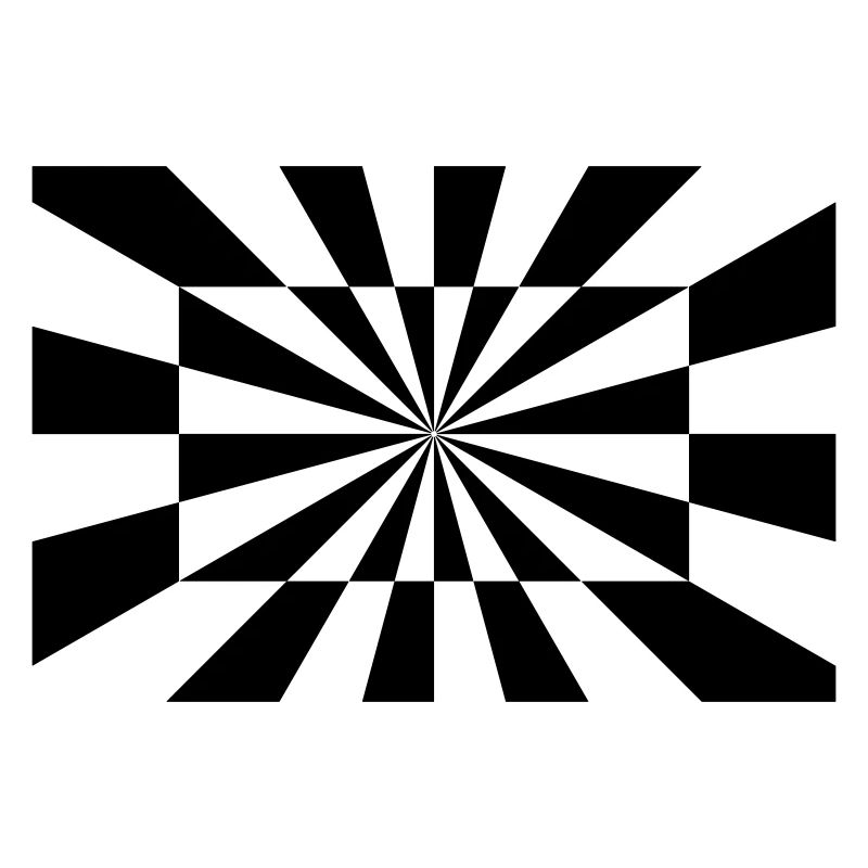 Optical illusion in Op-Art style