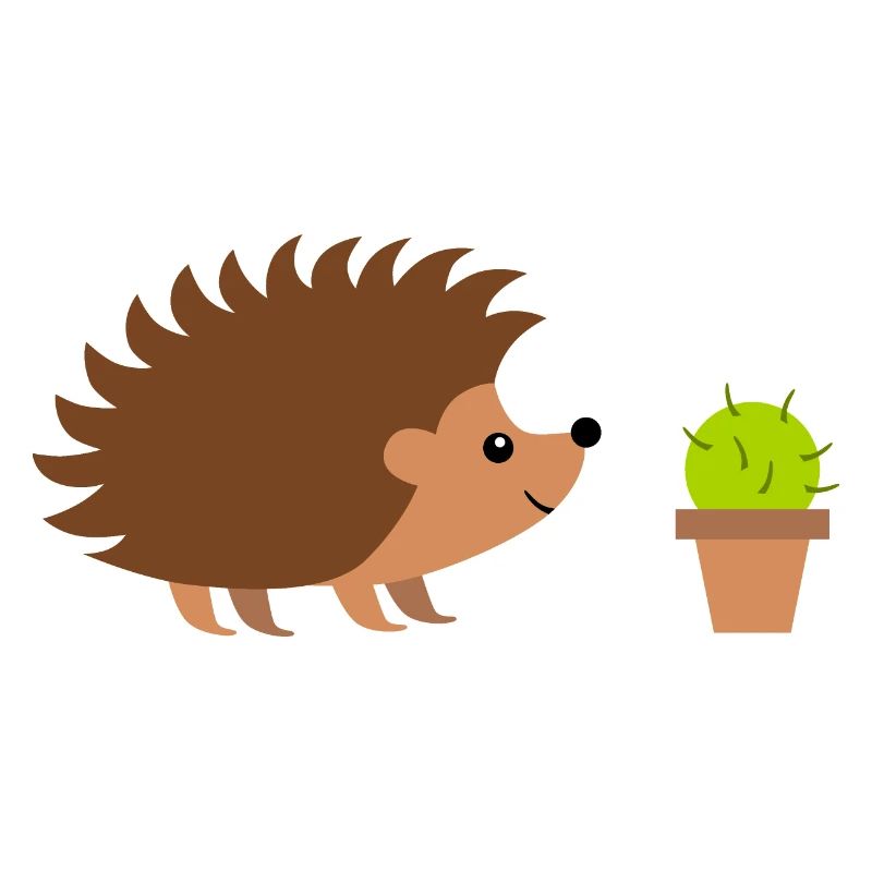 Hérisson avec cactus