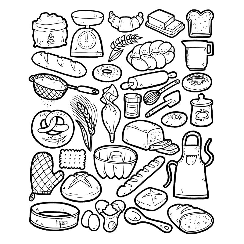 Baking & Bakery Doodles