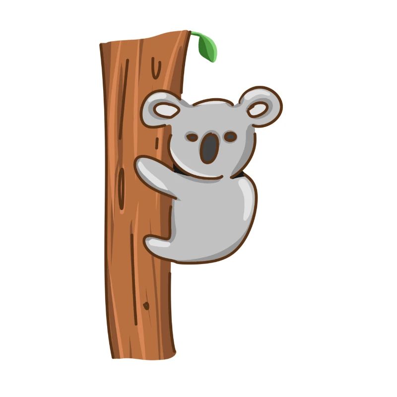 Koala animal tree climbing symbol
