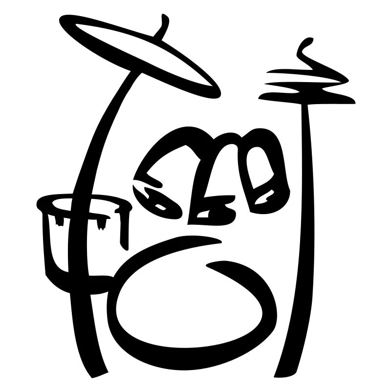 Drums Art Scribble
