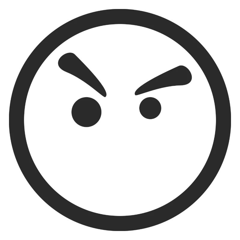 Smiley angry