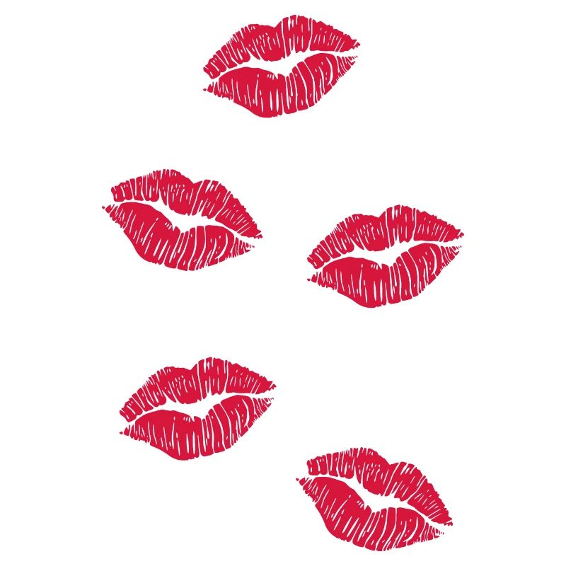 cinq bouches de baiser