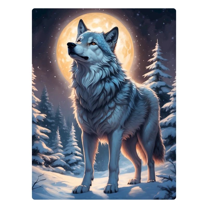 Winterlandschaft Wolf 1.7