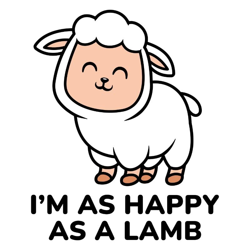 Ich bin so glücklich wie ein Lamm