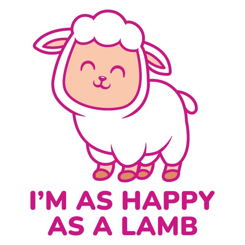 Ich bin so glücklich wie ein Lamm