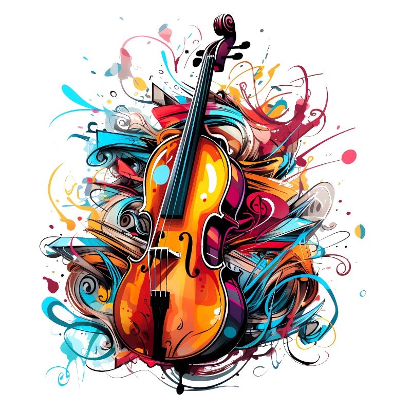 Style graffiti de violon