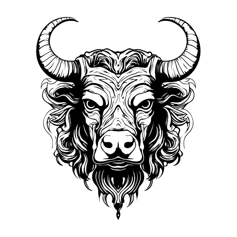 Bull Taurus Head Taurus Symbol