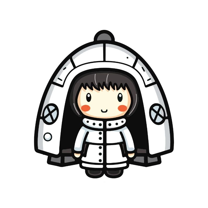Igloo Eskimo Winter Comic