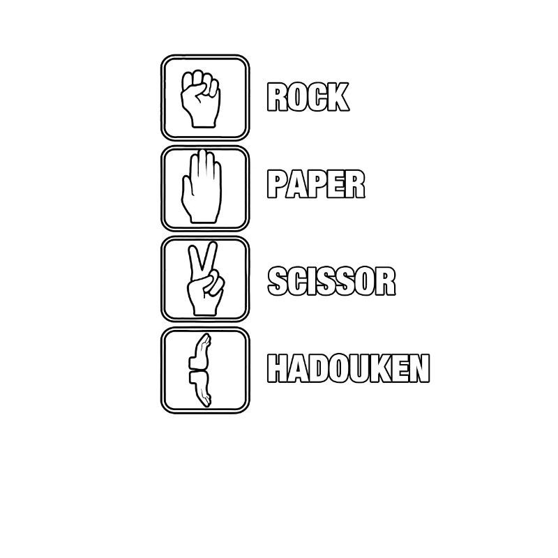 Rock paper scissor hadouk