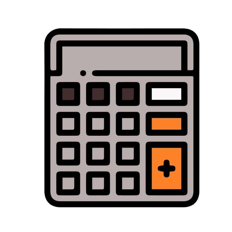 Pocket calculator - Calculator colored