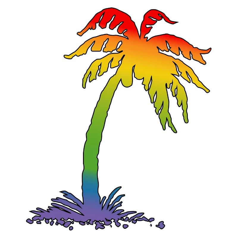 Rainbow Palm noir