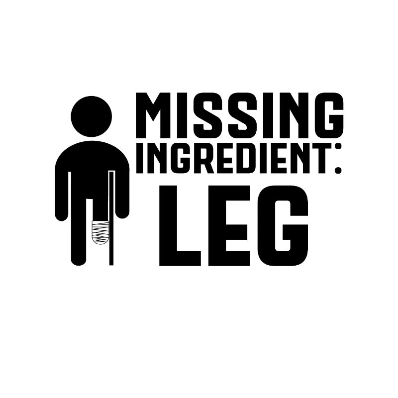Jambe amputée Missing Ingredient Leg