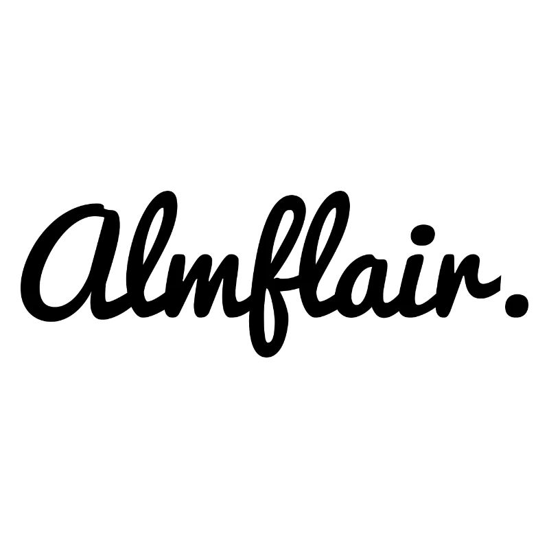 Almflair - Schriftzug