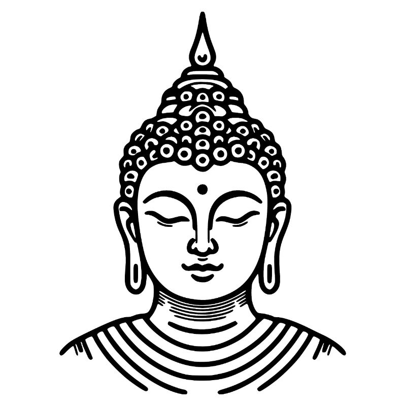 Conception de l’art de la ligne de Bouddha