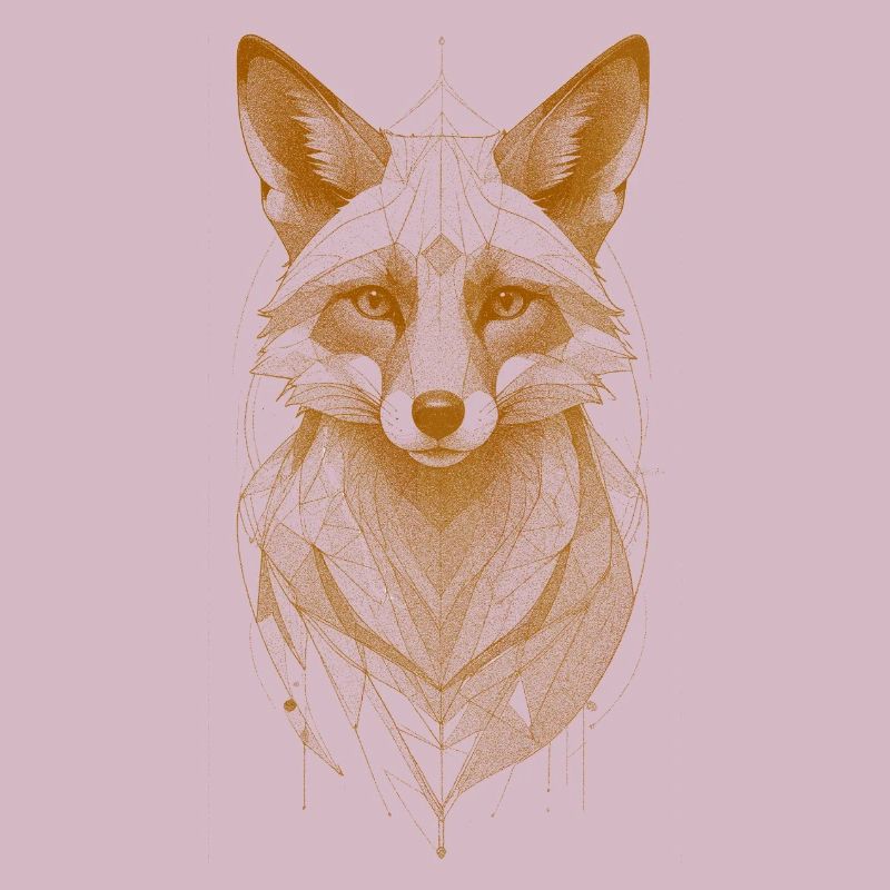 Wolf Head with Mandala Crown