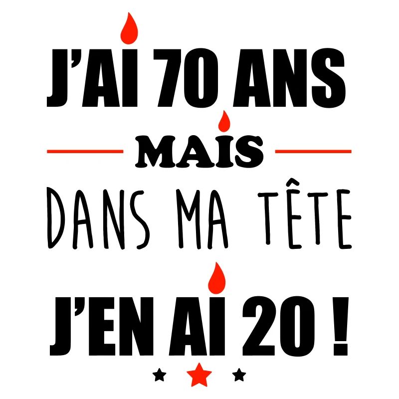 Pas 70 ans anniversaire, cadeau d'anniversaire