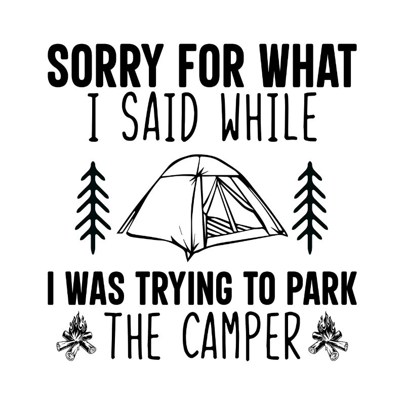 Cooler Camping Spruch Geschenkidee