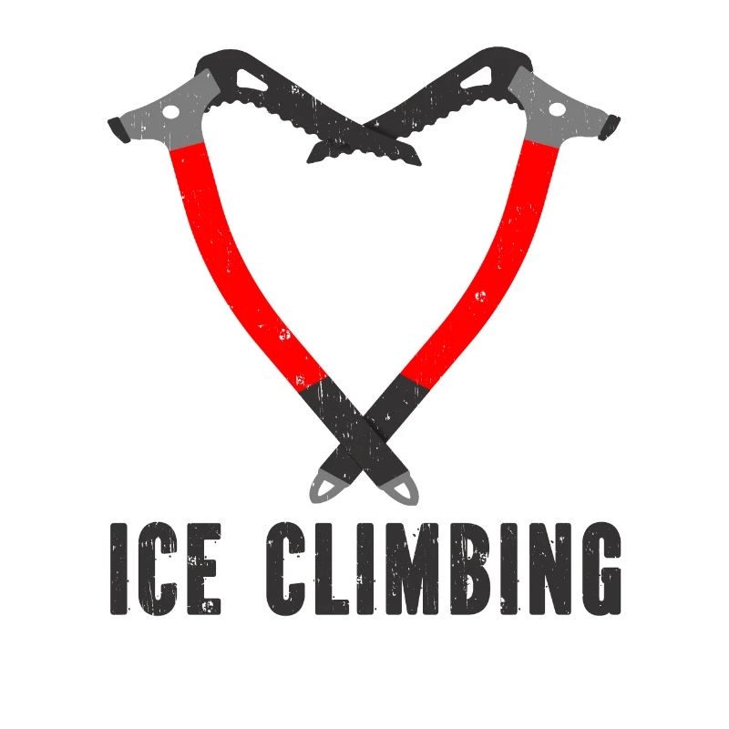 Ich Liebe Eisklettern Eiskletterer Eispickel