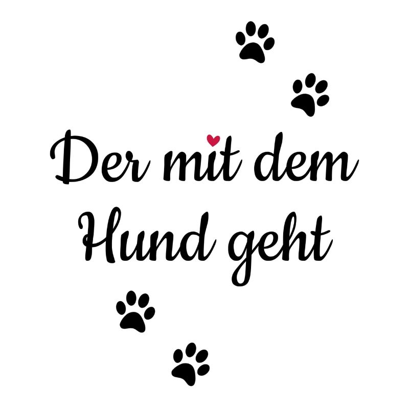 Hund Er Gassi Spruch lustig witzig Haustier Idee