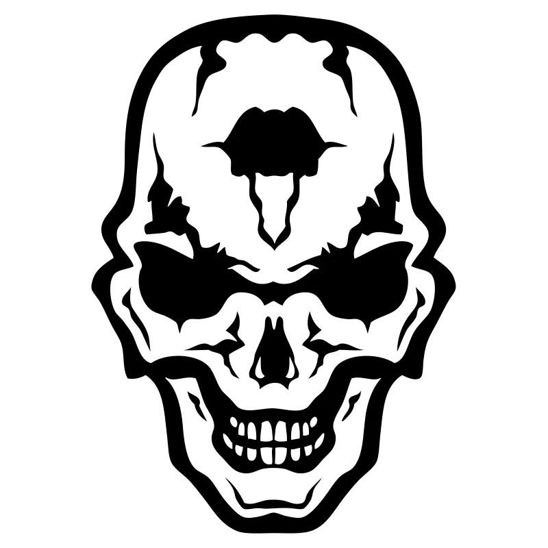 Kopf des Todes Schädel Gothic Gothic Kranich