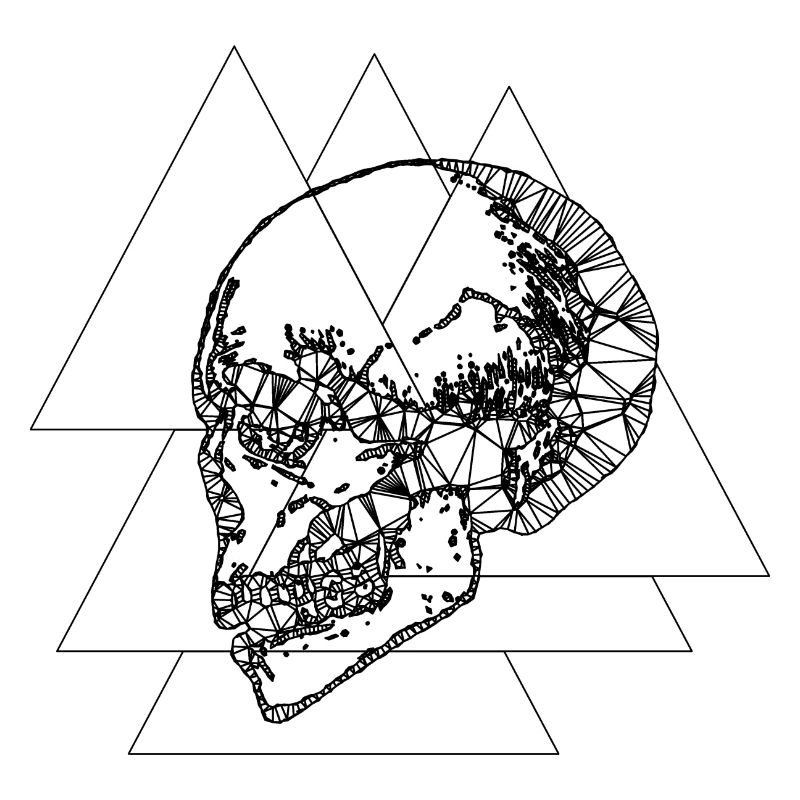 Idée de cadeau d'idée de crâne de conception de crâne