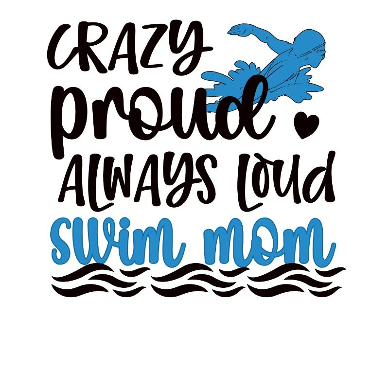 Stolze Schwimmmama Mutter Schwimmer Schwimm-Mama