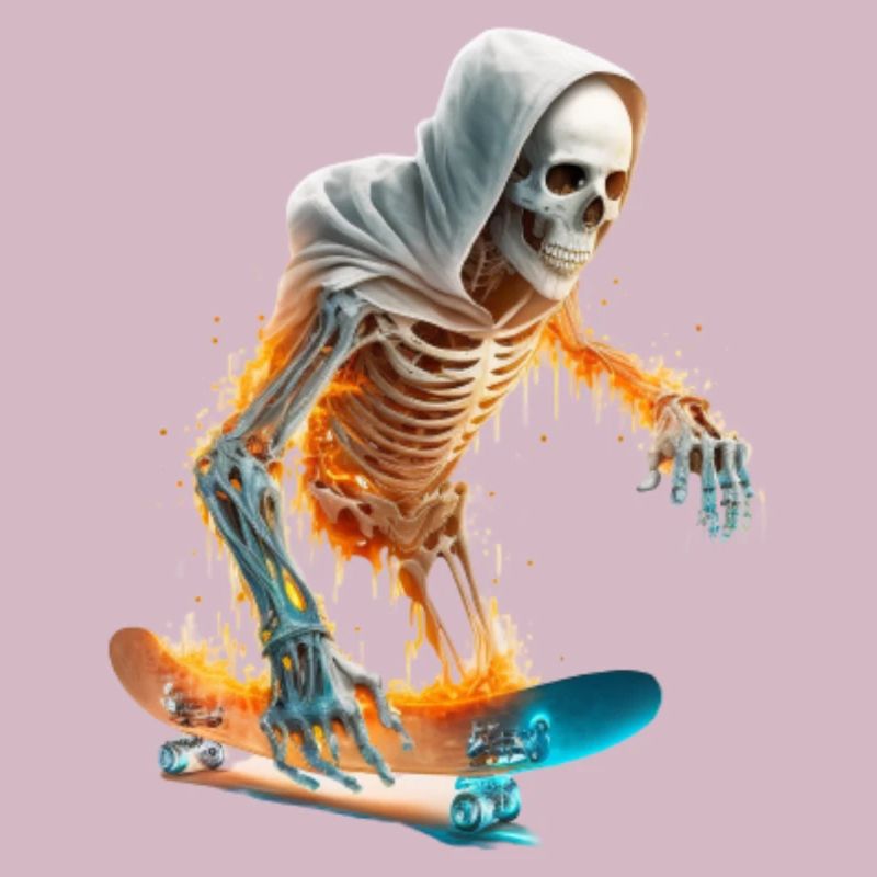 Skateboarder Skeleton