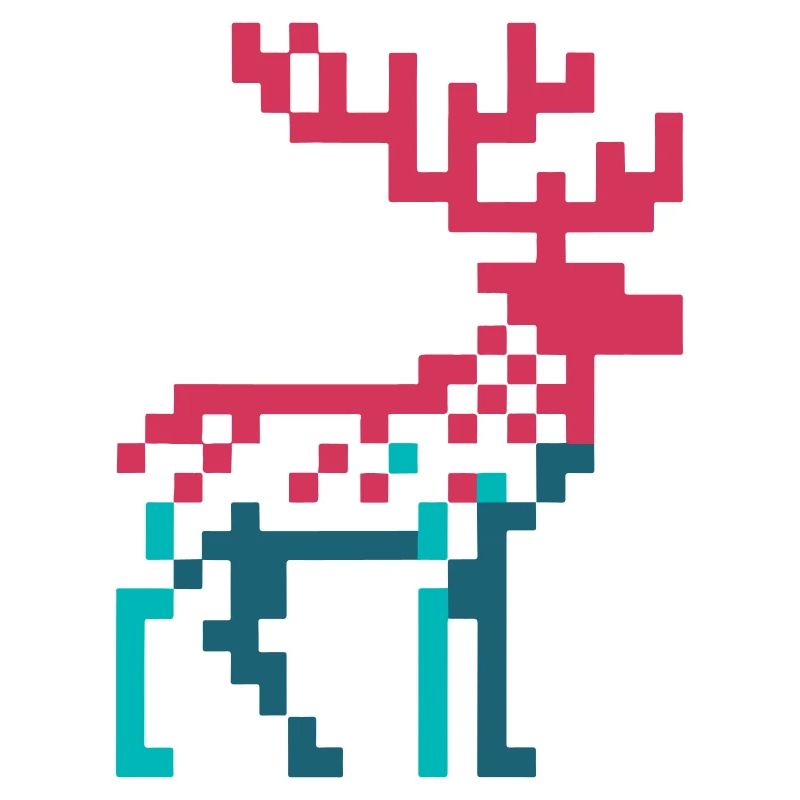 PixelDasher : Design de renne rétro