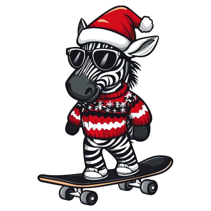 Zebra Christmas Funny