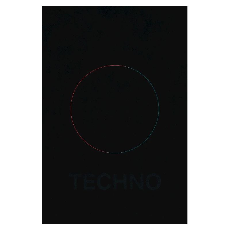 Techno in neon light