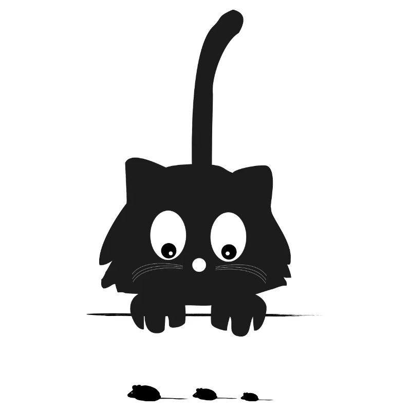 Chat avec des souris