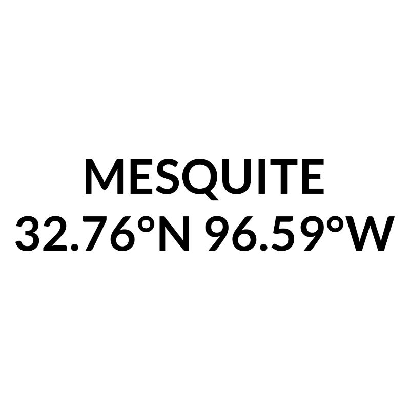 Mesquite, Texas, USA Coordinates