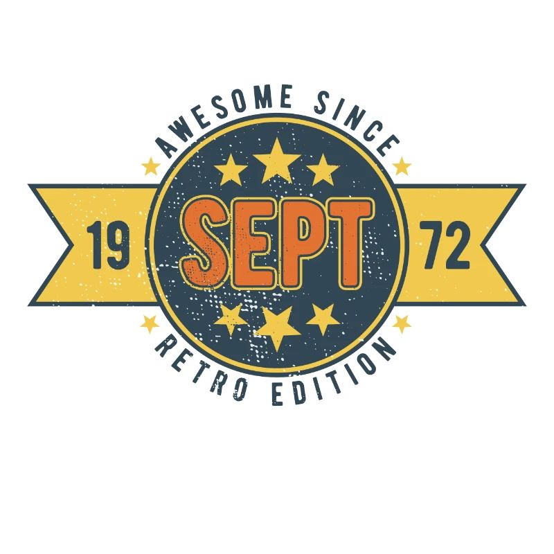 Geburtstag September 1972 Awesome since RETRO 48