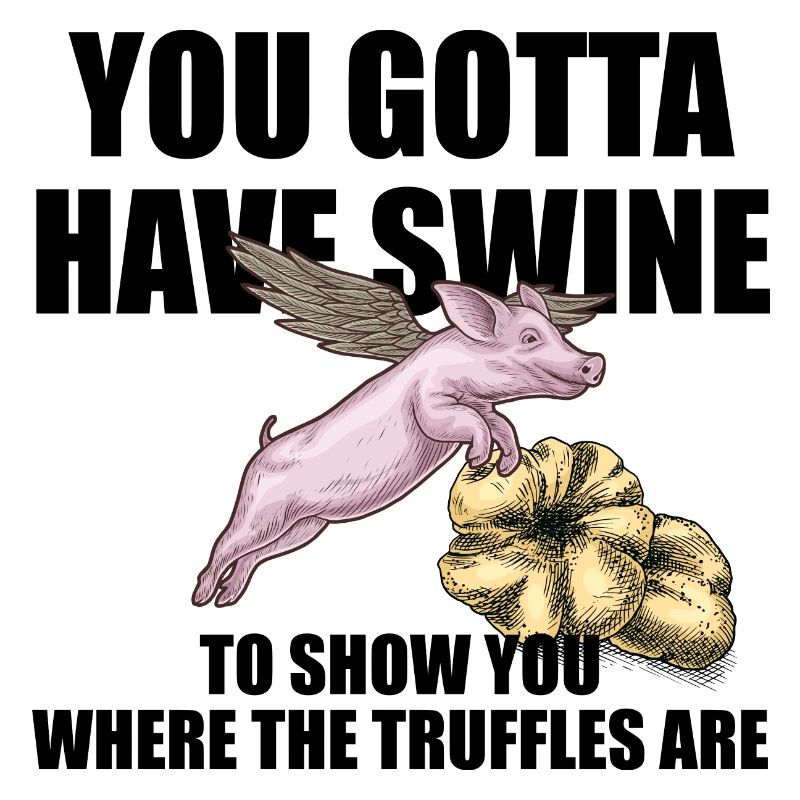 Truffe cochon avec aile