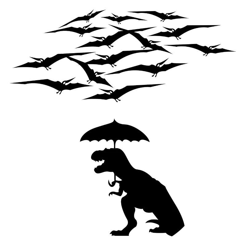 Trex vs les ptérodactyles