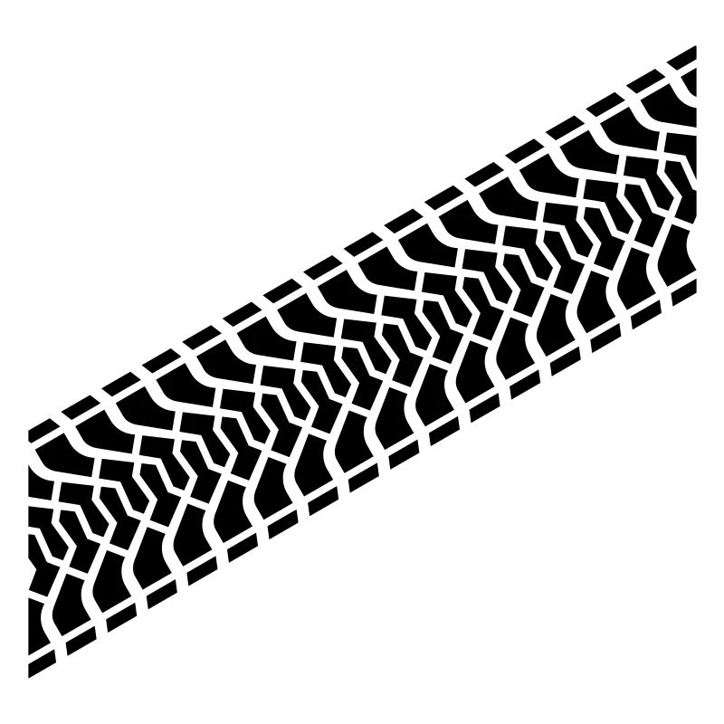 Diagonal empreinte du pneu
