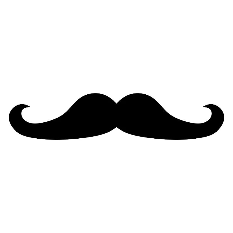 schwarzer Schnurrbart
