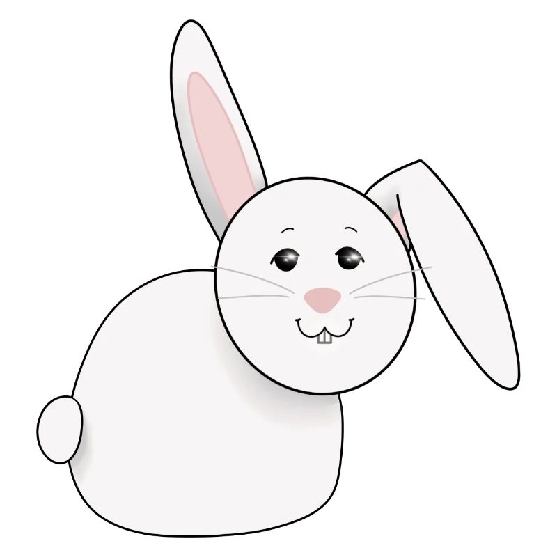 lapin doux, blanc, gras, Pâques