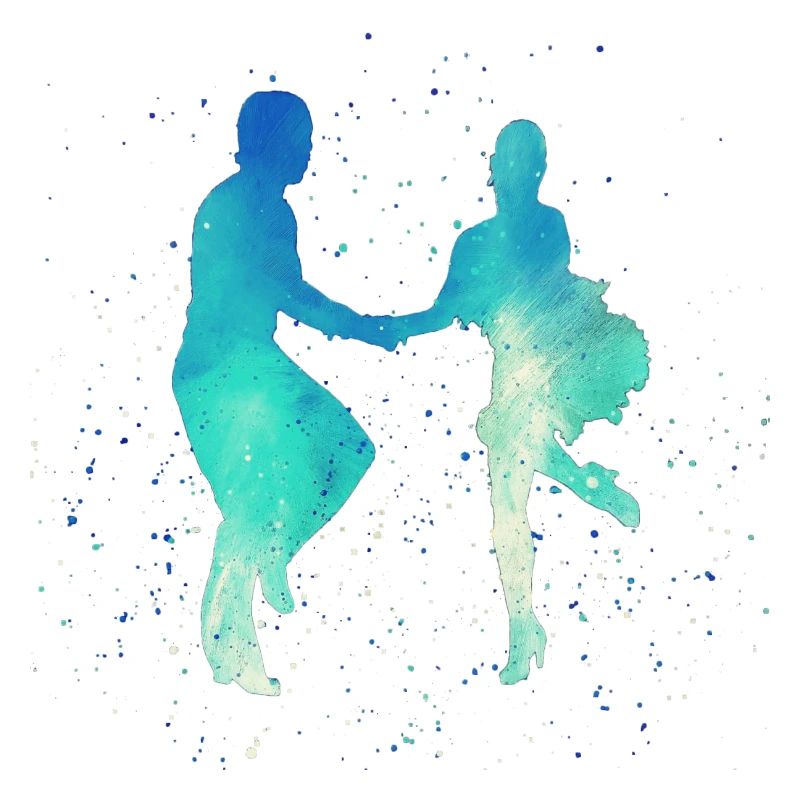 Dance Latin, Salsa, Samba, Swing Dance Couple